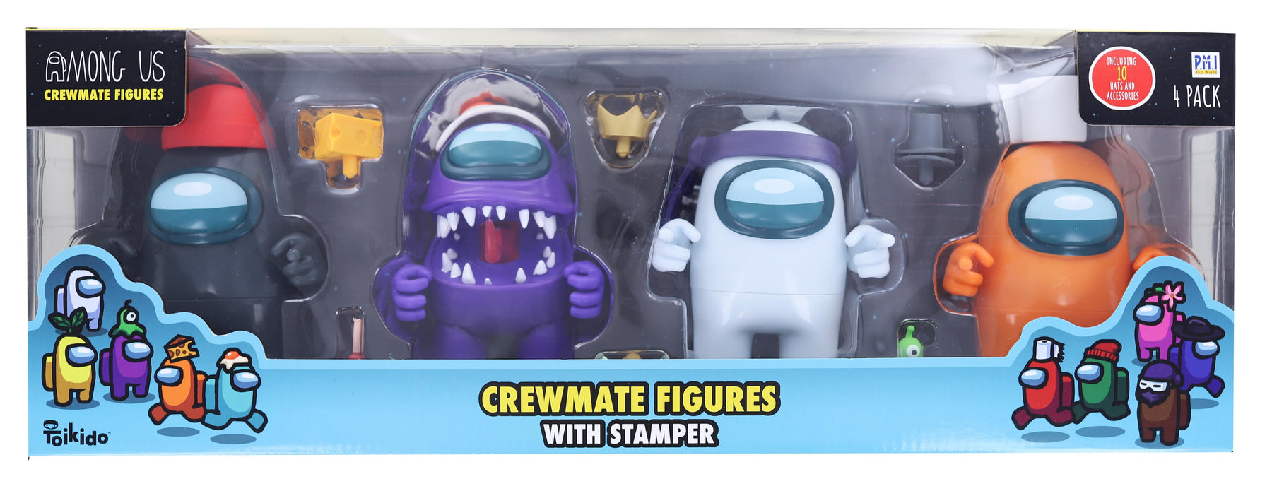 Among Us 4.5 Inch Stamper Figure 4-Pack