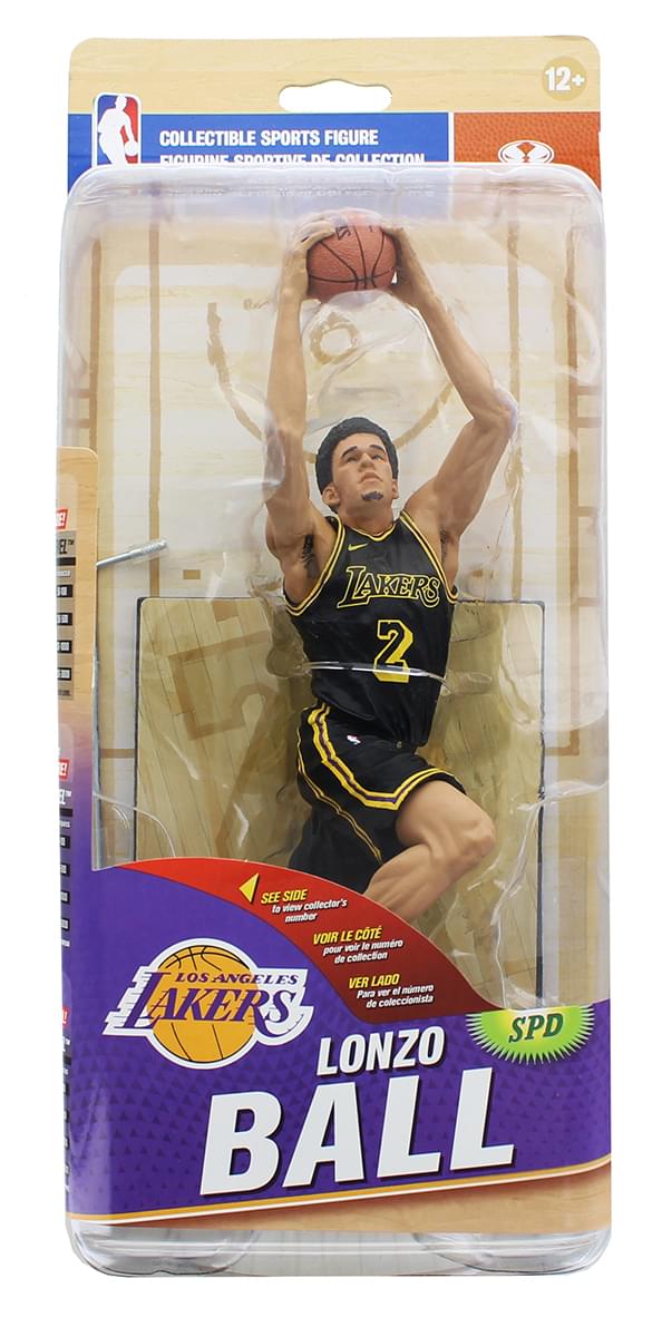 LA Lakers McFarlane NBA Series 32 Action Figure: Lonzo Ball (Black Jersey Variant)