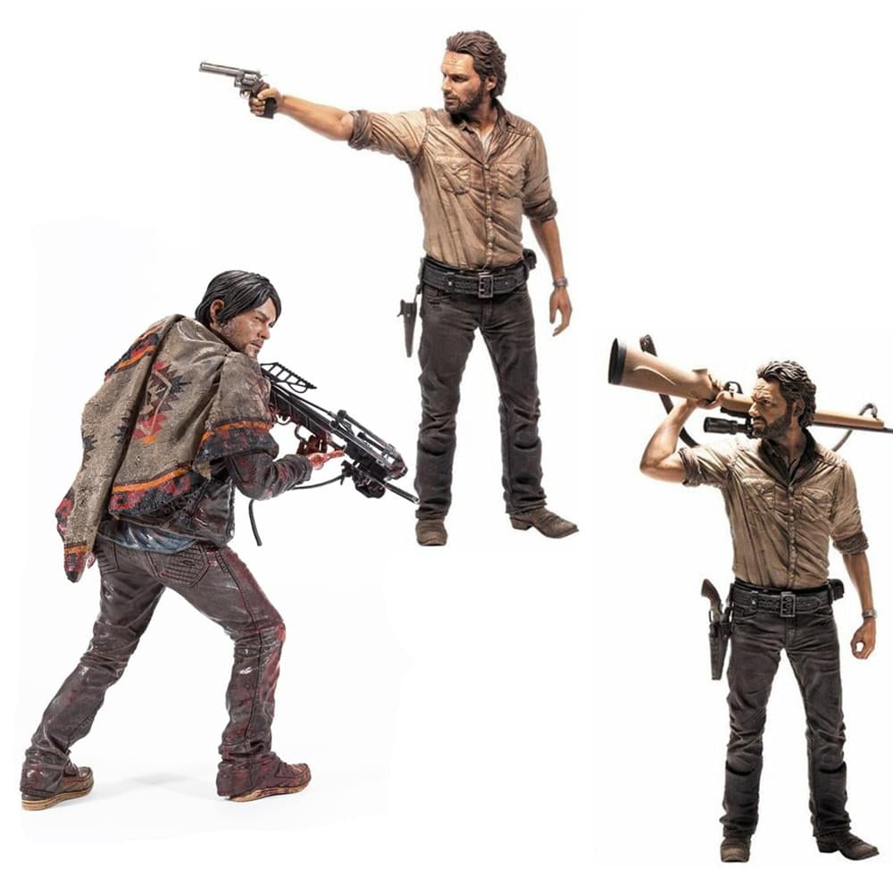The Walking Dead Deluxe 10 Inch Figure Set - Daryl Dixon & Rick Grimes