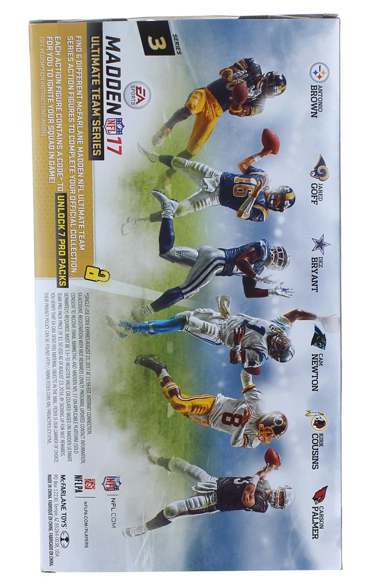 Washington Redskins, Kirk Cousins Madden NFL 17 Series 3 Ultimate Team Figure