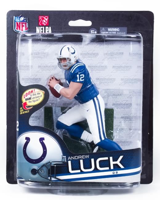 McFarlane NFL 33 Figure Indianapolis Colts Andrew Luck Bronze Level Variant Blue Jersey