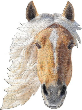 I AM Horse 550 Piece Animal Head-Shaped Jigsaw Puzzle