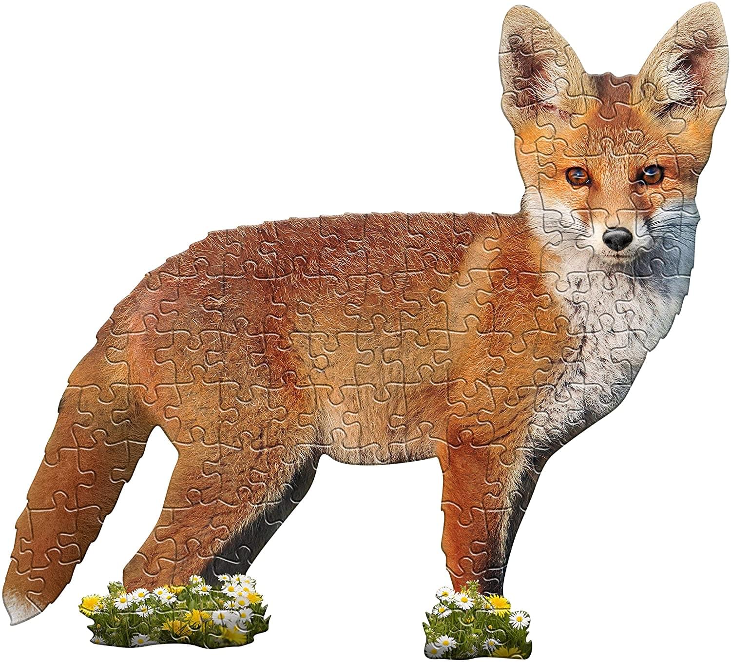 I AM Lil Fox 100 Piece Animal-Shaped Jigsaw Puzzle