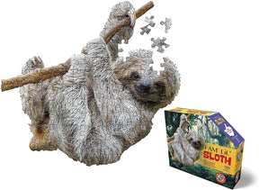 I AM Lil Sloth 100 Piece Animal-Shaped Jigsaw Puzzle