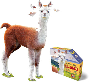 I AM Lil Llama 100 Piece Animal-Shaped Jigsaw Puzzle