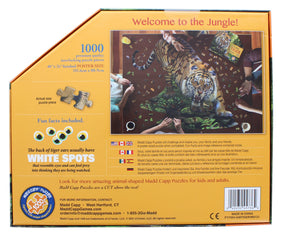 I AM Tiger 1000 Piece Animal-Shaped Jigsaw Puzzle