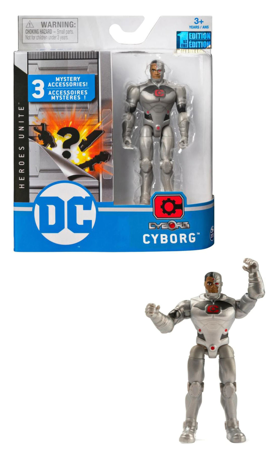 DC Heroes Unite 4 Inch Action Figure | Cyborg