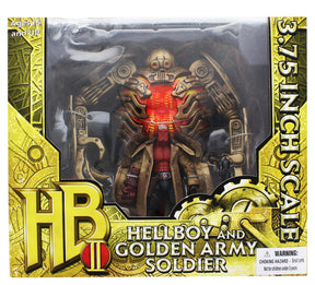 Hellboy Exclusive 3.75 Inch Hellboy & 7 Inch Golden Army Soldier Figure Set