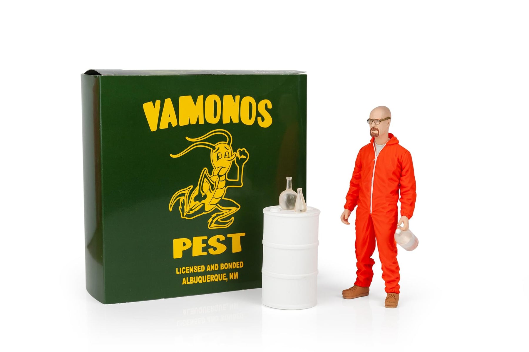 Breaking Bad Walter White In Orange Hazmat Suit Figure | Measures 6 Inches Tall