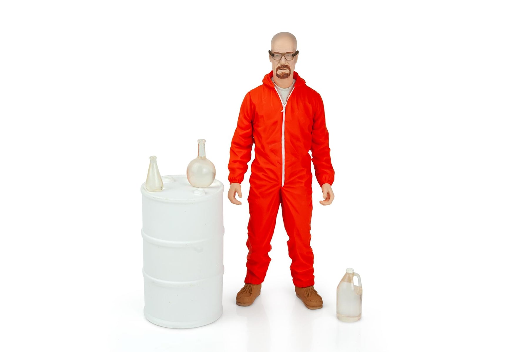 Breaking Bad Walter White In Orange Hazmat Suit Figure | Measures 6 Inches Tall