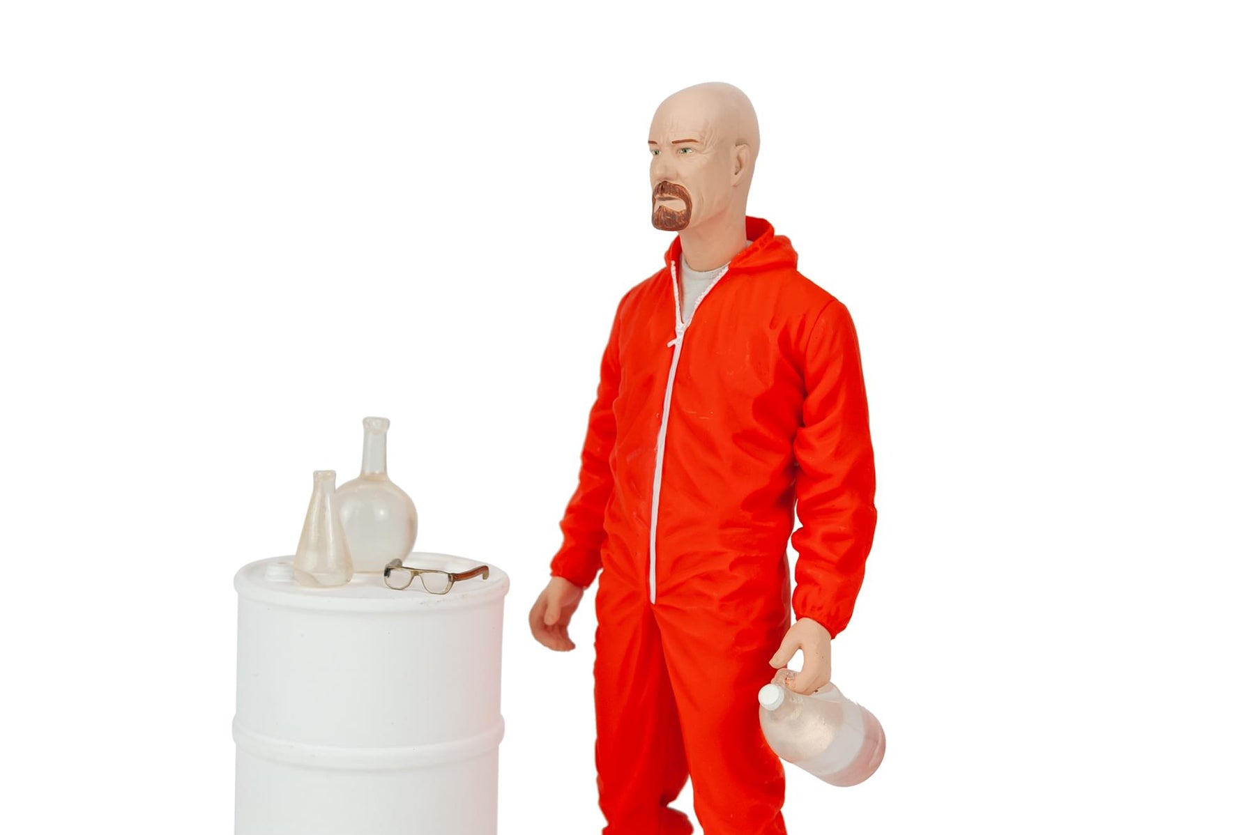 Breaking Bad Walter White In Orange Hazmat Suit Figure | Measures 6 Inches Tall