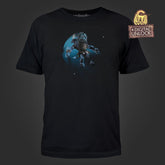 DOTA 2 Space Cow Men's Black Tee with Digital Unlock Code