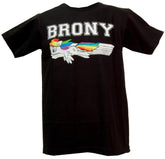 Brony Swoosh Color Men's T-Shirt: Black