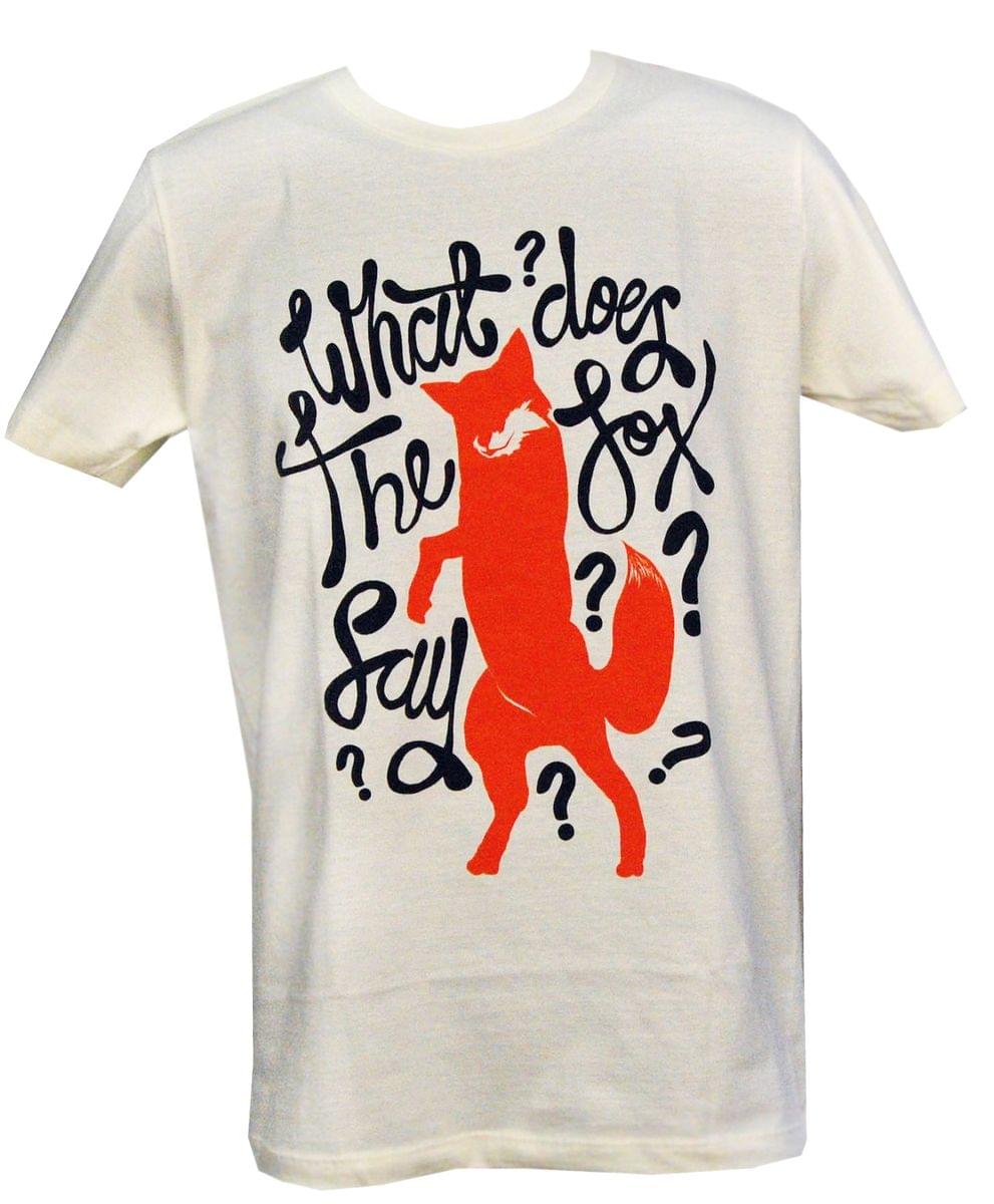 What Does The Fox Say T-Shirt Adult: Ivory
