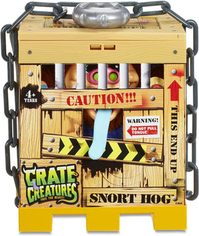 Crate Creatures Electronic 7 Inch Action Figure | Snort Hog