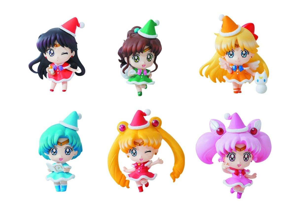 Sailor Moon Petit Chara 2" Mini Figure Set Of 6(Christmas Version)