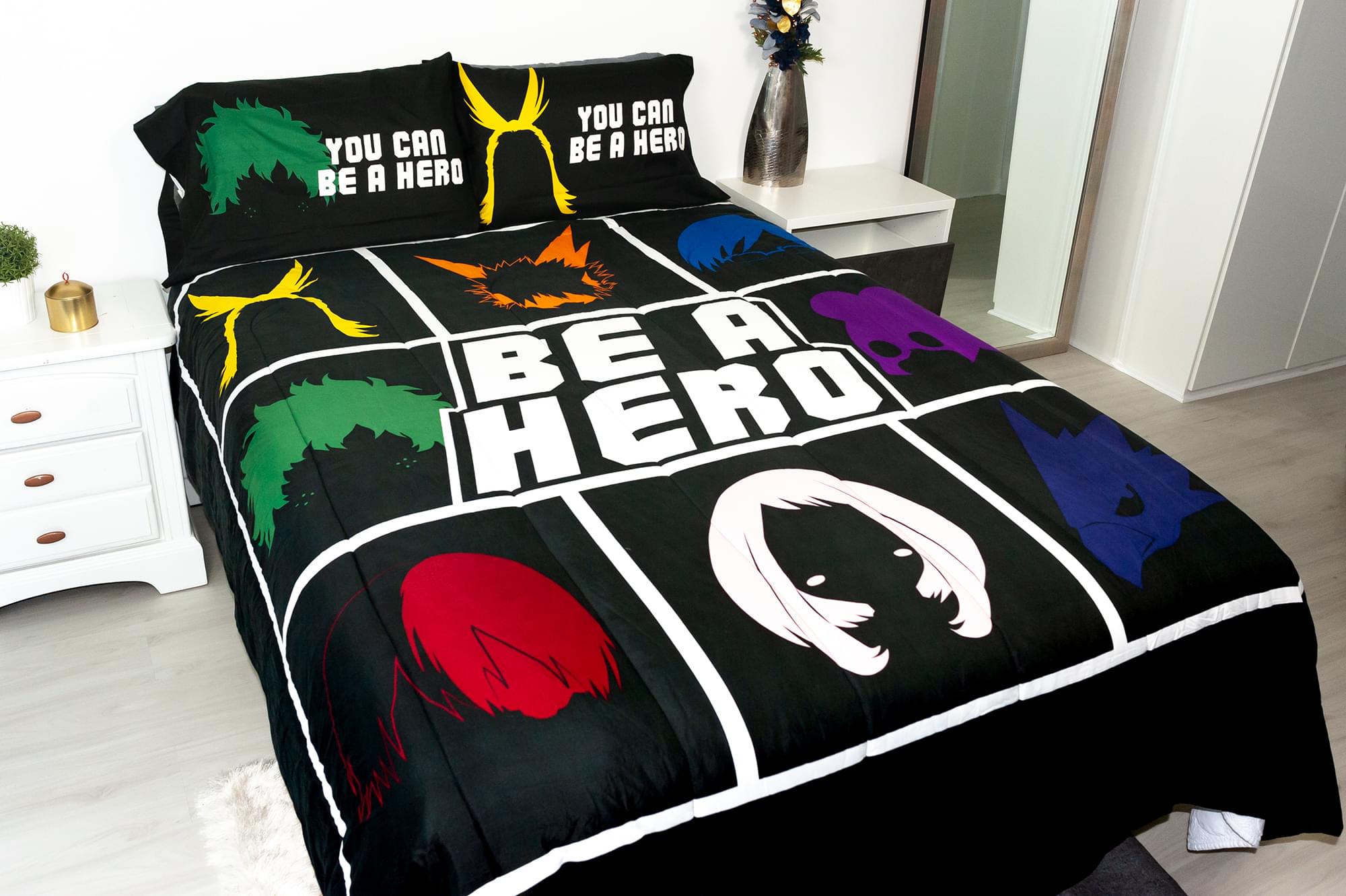 My Hero Academia Be A Hero 90x86 Inch Full/Queen Comforter