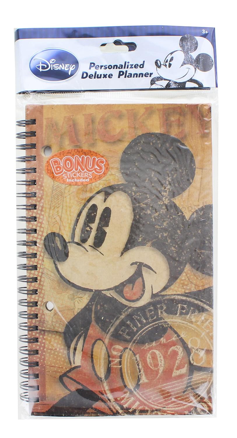 Disney Retro Mickey Mouse Personalized Deluxe Planner