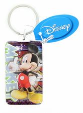 Disney Mickey Mouse Rectangular Lucite Key Ring