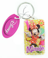 Disney Minnie Mouse Rectangular Lucite Key Ring