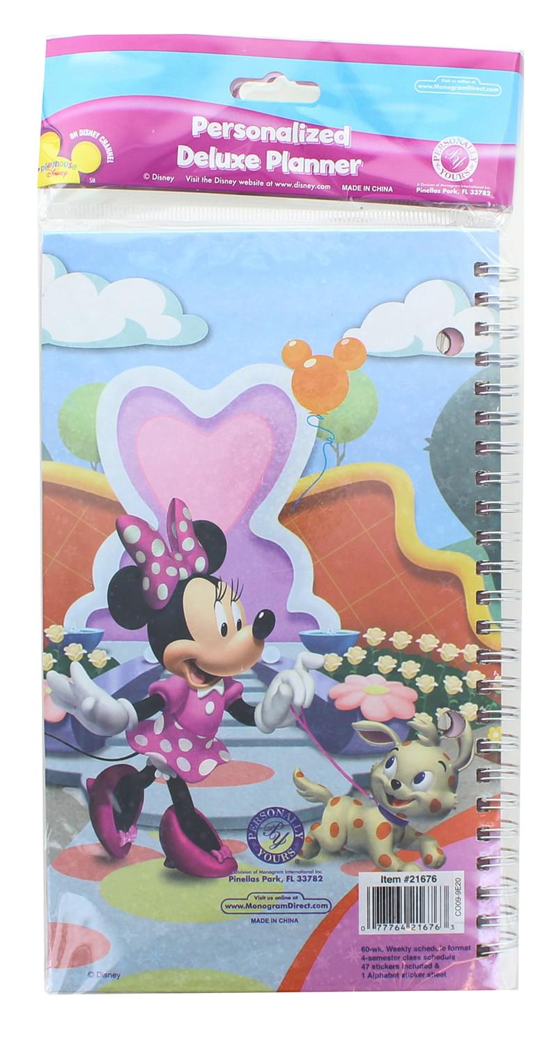 Disney Minnie Mouse Clubhouse Personalized Deluxe Planner
