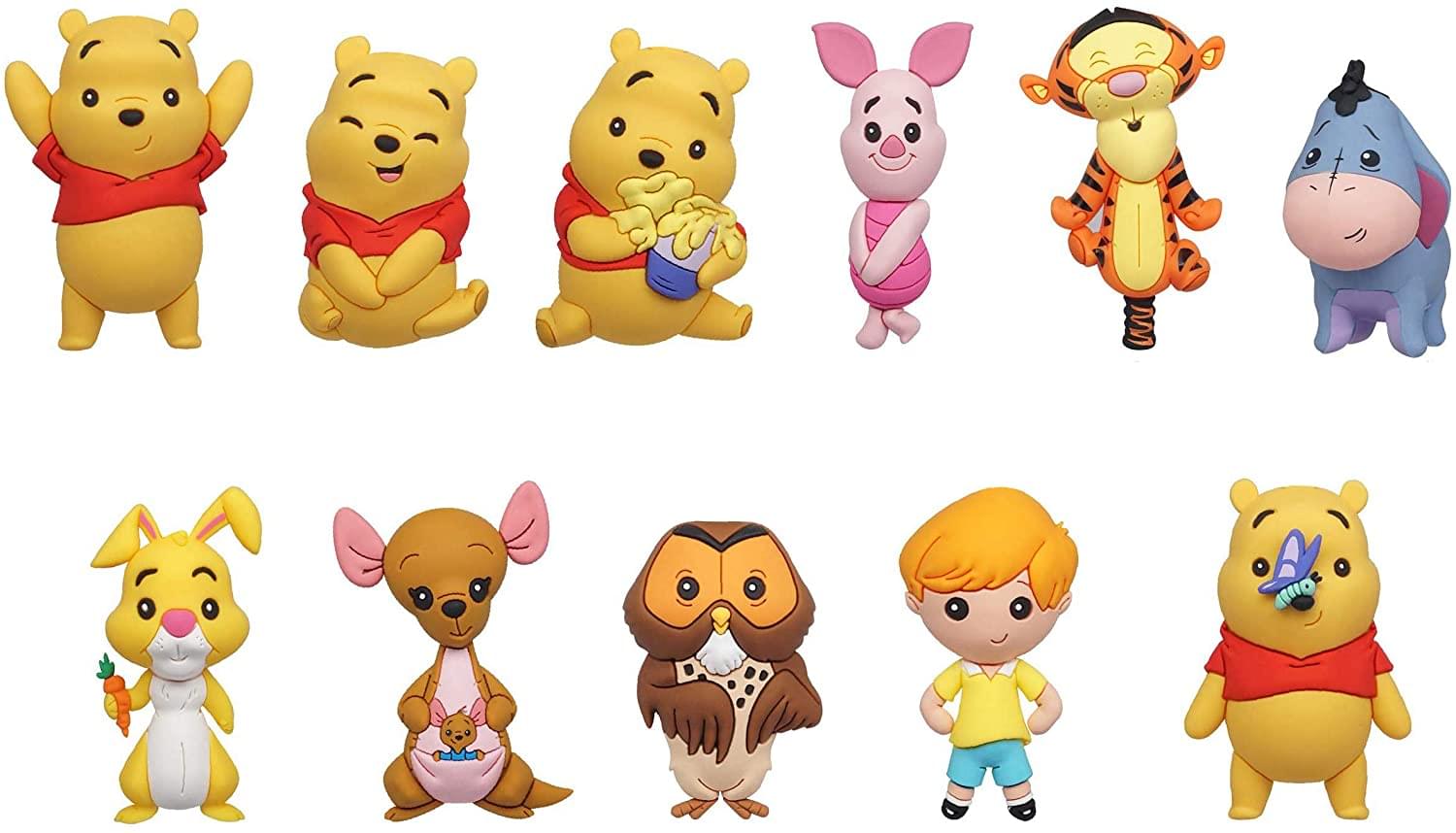 Winnie The Pooh 3D Foam Bag Clip | One Random
