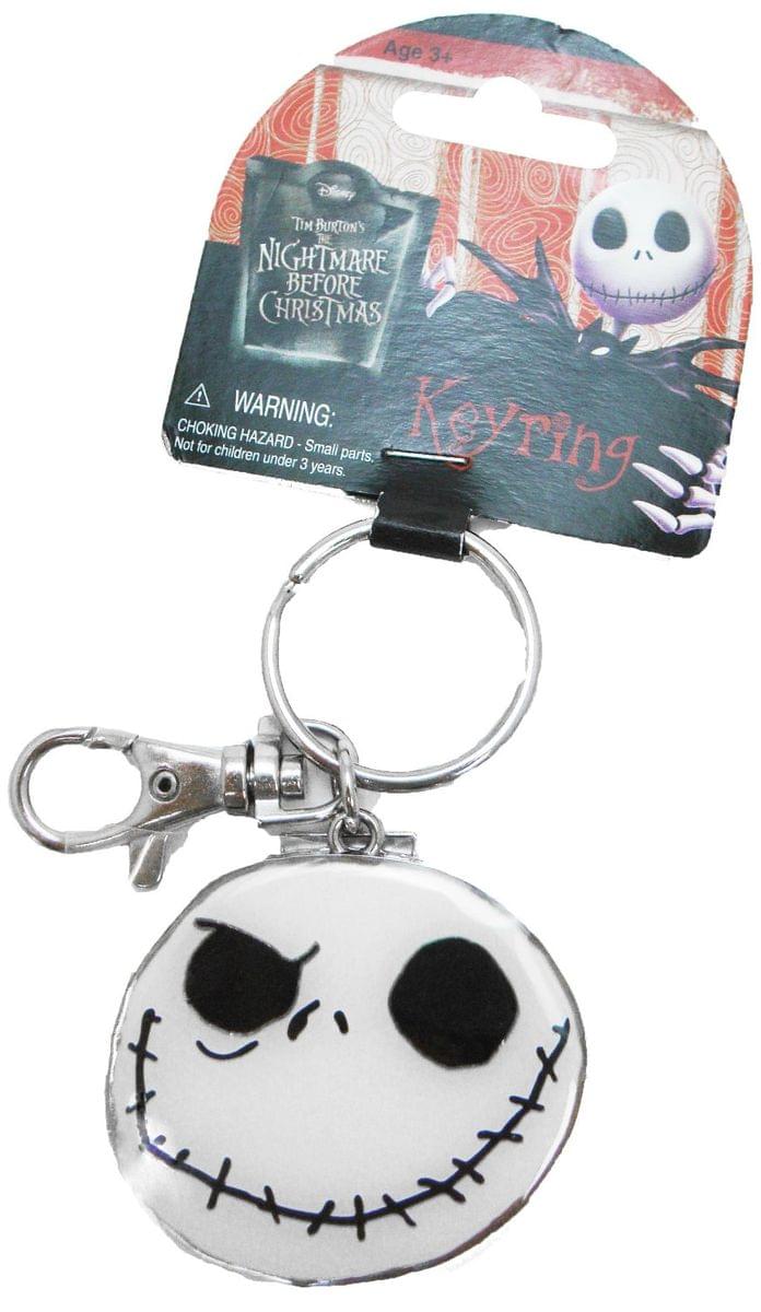 The Nightmare Before Christmas Pewter Key Ring: "Jack Good Day/Bad Day"