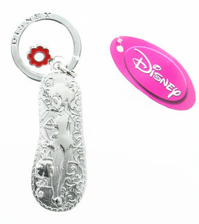 Best Friend Black Flip Flop Pewter Key Ring