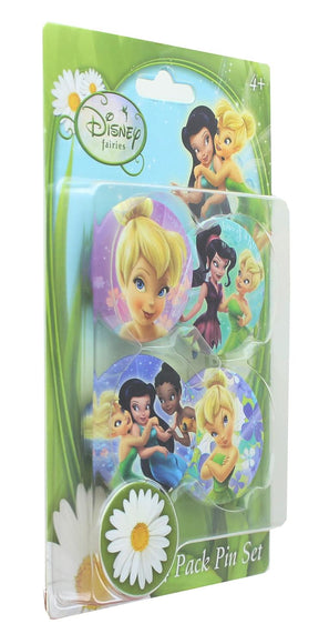 Disney Tinker Bell 1.25 Inch Collectible Button Pins | Set of 4