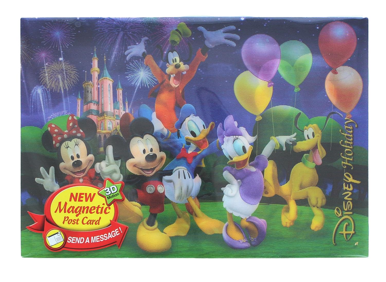 Disney Mickey Mouse & Gang 3D Motion Picture Card Magnet