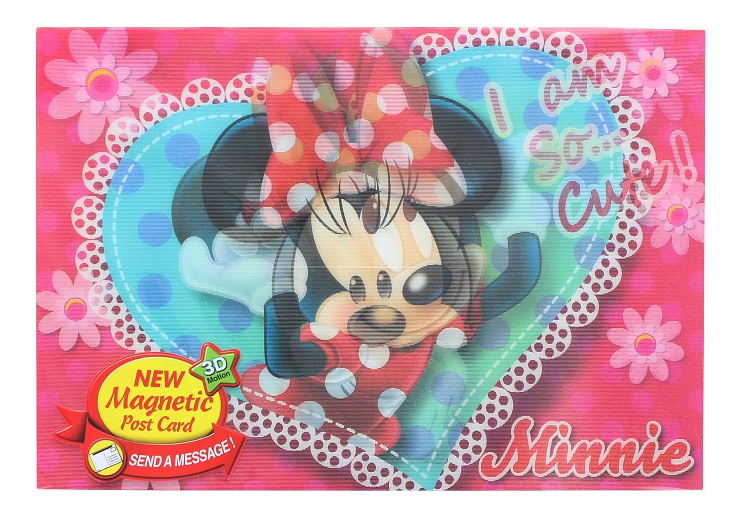 Disney Minnie Mouse 3D Motion Picture Card Magnet