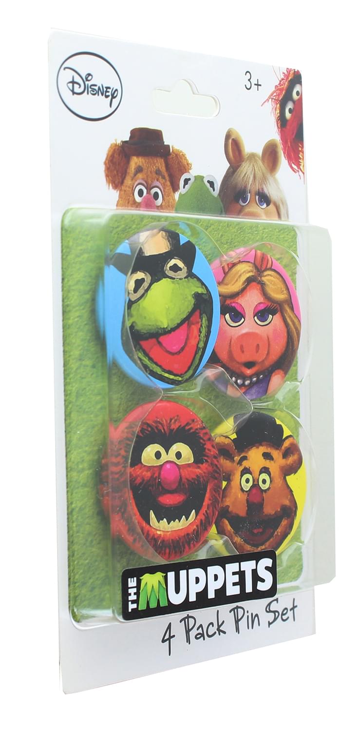 Disney The Muppets 1.25 Inch Collectible Button Pins | Set of 4