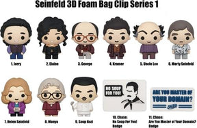 Seinfeld Series 1 Blind Bagged 3D Foam Figural Bag Clip | 1 Random