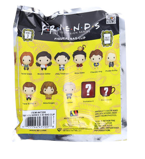 Friends Series 3 3D Foam Bag Clip | One Random