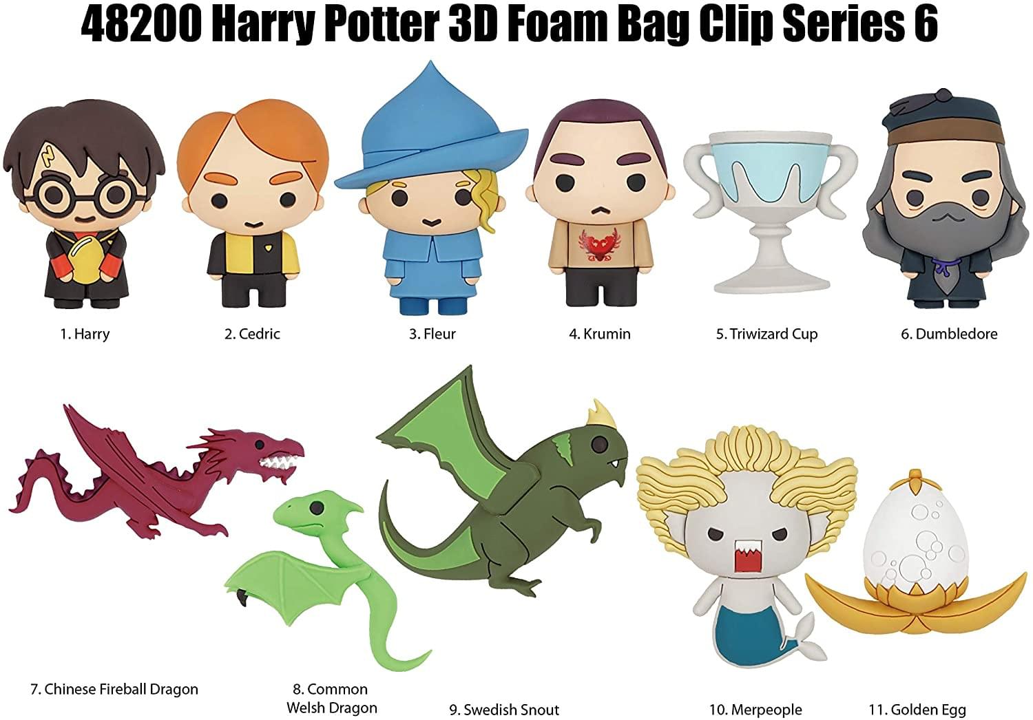 Harry Potter Series 6 Blind Bagged 3D Foam Figural Bag Clip | 1 Random