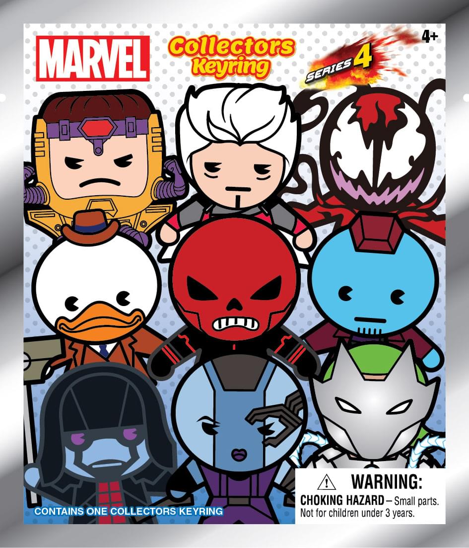 Marvel Blind Bagged 3D Foam Figural Keychain: Series 4