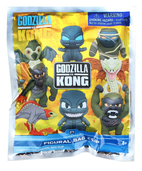 Godzilla Vs. Kong 3D Foam Bag Clip | One Random