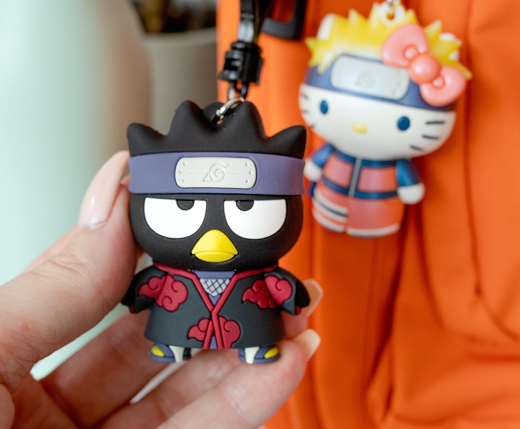Hello Kitty x Naruto 3D Foam Figural Bag Clip 3-Piece Set