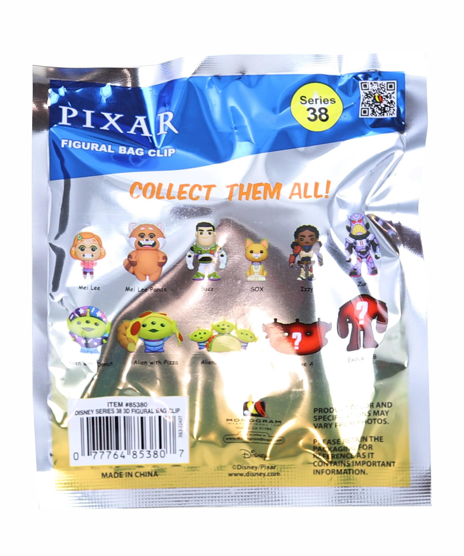Disney Series 38 Pixar Collection 3D Foam Bag Clip | One Random
