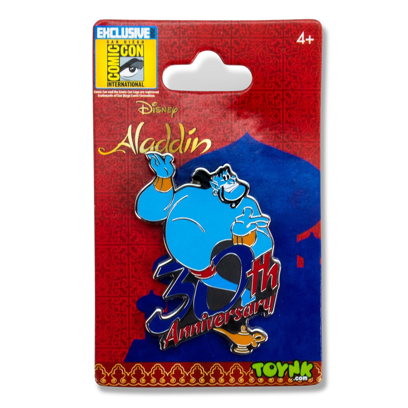 Disney Aladdin 30th Anniversary Enamel Pin | Toynk SDCC Exclusive | Fr