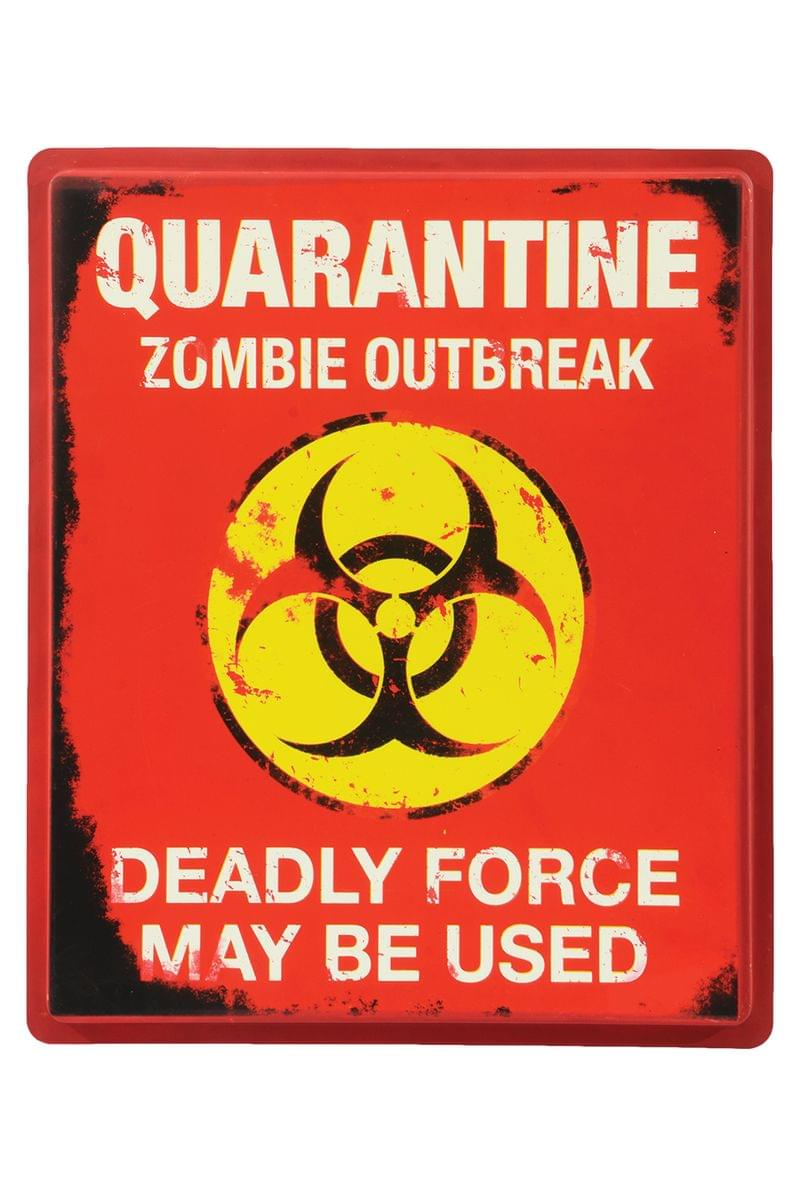 Quarantine Sign Halloween Party Decoration