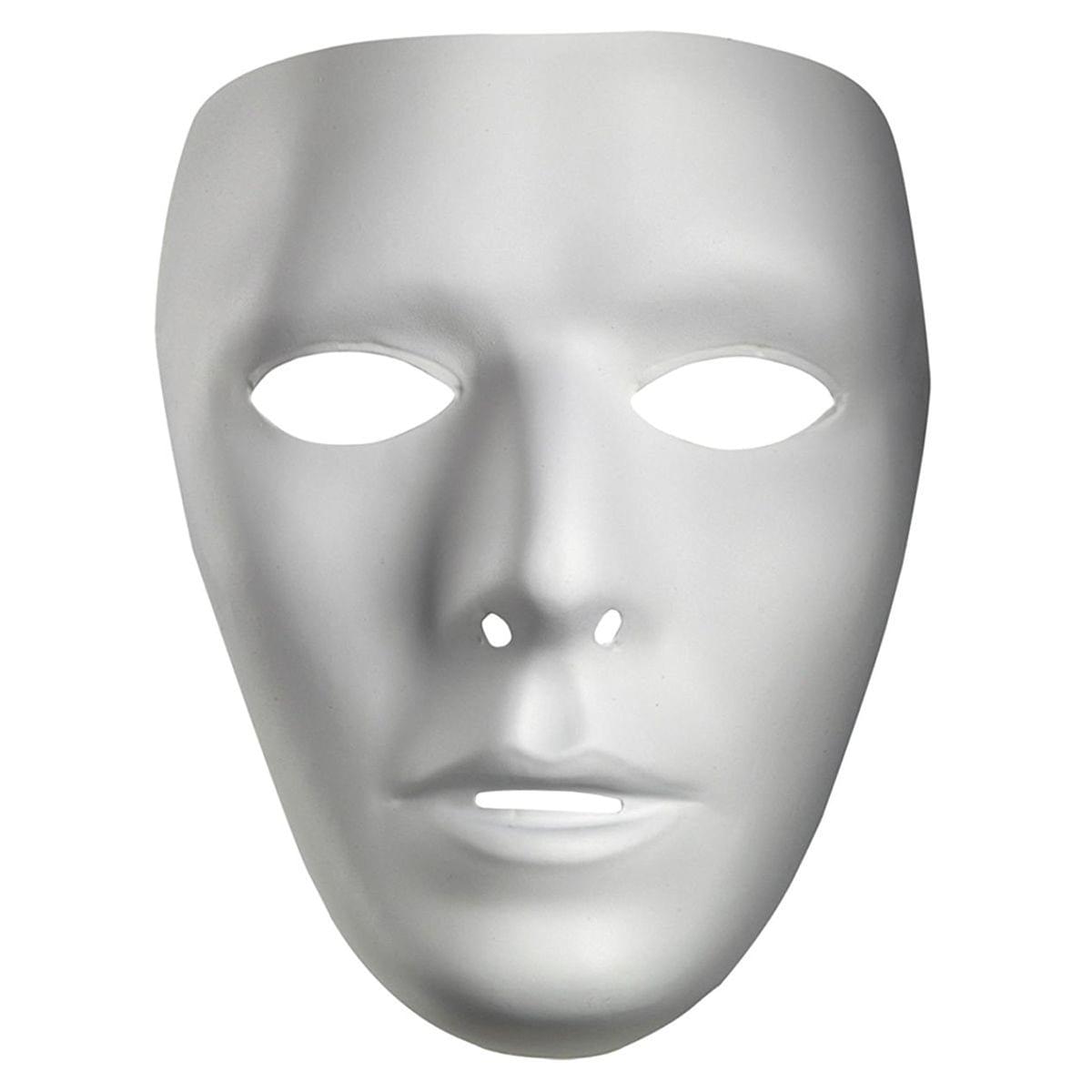 Blank Male Costume Mask Adult One Size