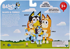 Bluey & Family Action Figure 4-Pack | Bluey | Bingo Chilli | Bandit
