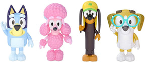 Bluey & Friends Action Figure 4-Pack | Bluey | Snickers | Coco | Honey
