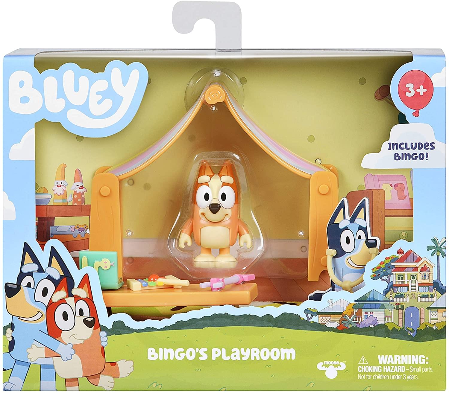 Bluey Playroom Action Figure Playset | Includes Bingo