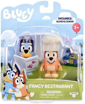 Bluey Fancy Restaurant Action Figure 2 Pack | Bluey & Bingo
