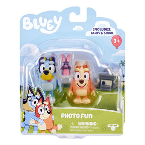 Bluey Photo Fun Action Figure 2 Pack | Bluey & Bingo