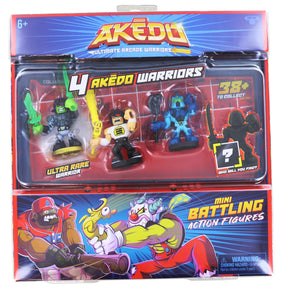 Akedo Ultimate Arcade Warriors | Warrior Collector 4-Pack Set 1