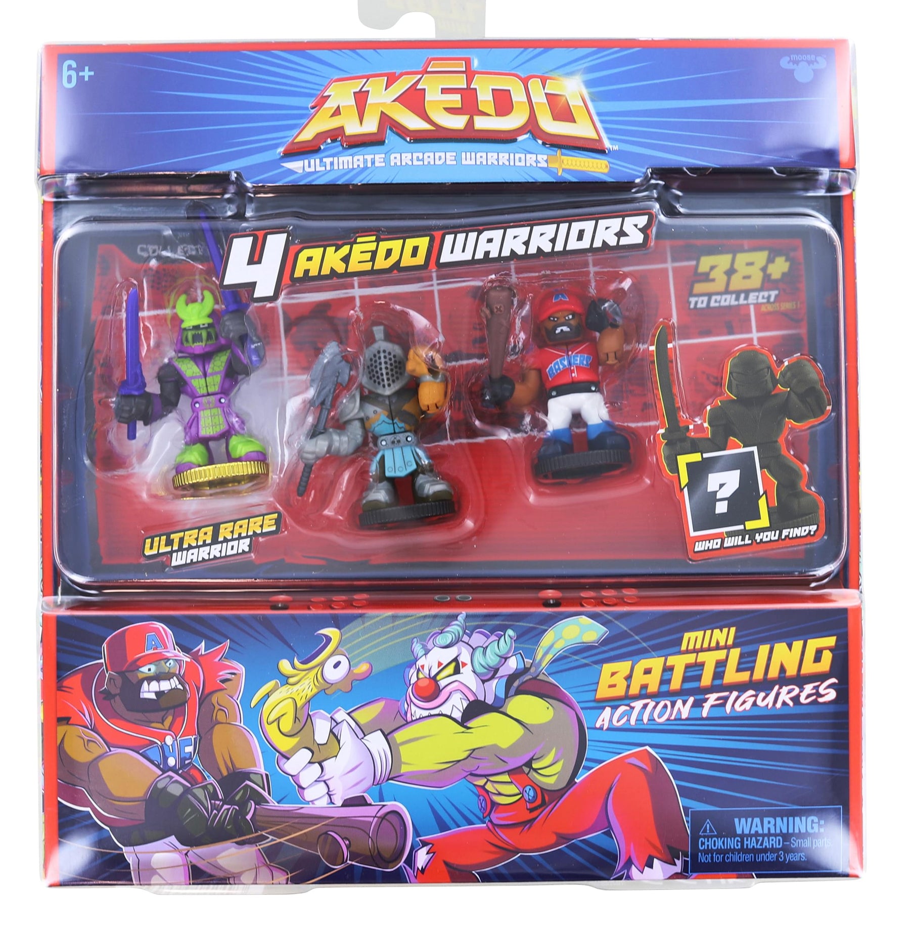 Akedo Ultimate Arcade Warriors | Warrior Collector 4-Pack Set 4