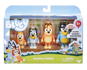 Bluey & Family Action Figure 4-Pack | New Expressions